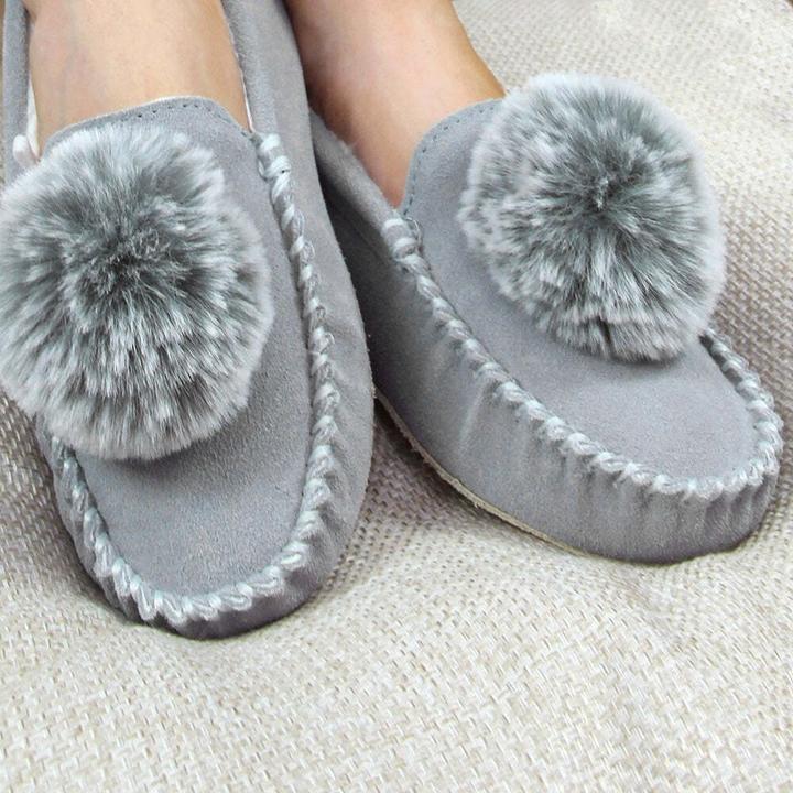 Actual product image Lazy Dogz Slippers Bessie suede (37)