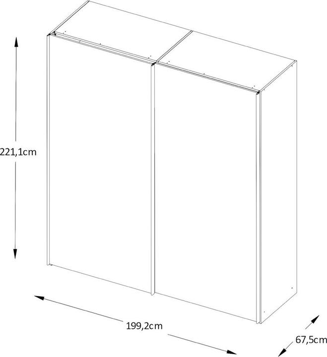 Immagine prodotto Moderano Primo (200 x 68 x 222 cm)