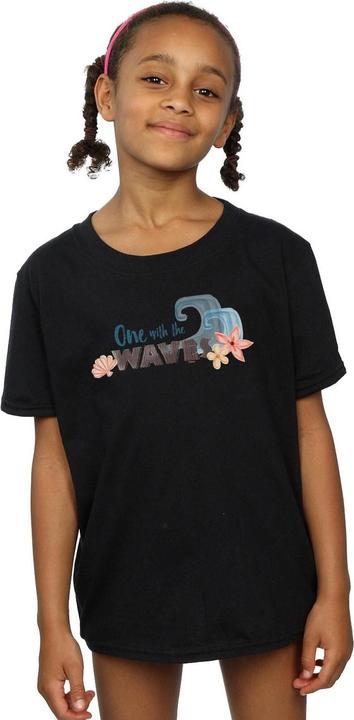 Actual product image Disney Girls Moana One With The Waves Cotton T-Shirt (140, 146)