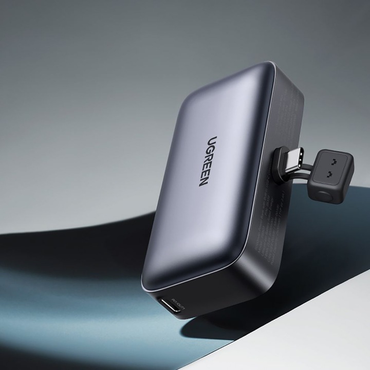 Immagine prodotto Ugreen Banca di energia da 5000 mAh con connettore USB-C incorporato (5000 mAh, 22.50 W, 18 Wh)