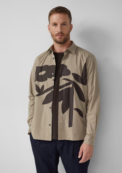 Immagine prodotto s.Oliver Hemd Regular Fit: Hemd aus Baumwollmix mit Artwork (L, XL)