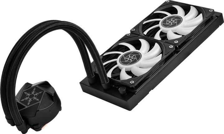 Actual product image Silverstone SST-VD240W-SLIM - High Performance slim All-In-One Liquid Cooler, Dual Adjustable 120mm
