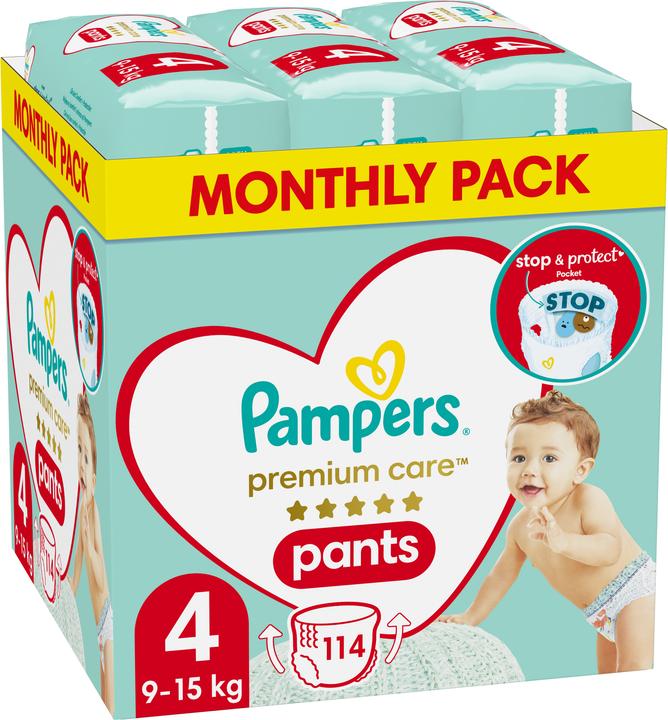 Actual product image Pampers Premium Care (Size 4, Monthly box, 114 pcs.)