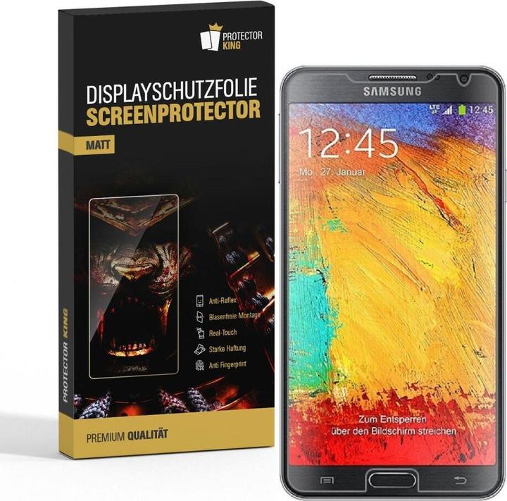 Actual product image Protectorking 3x Displayschutzfolie matt Anti-Reflex entspiegelt (3 Piece, Samsung Galaxy Note 3 Neo)