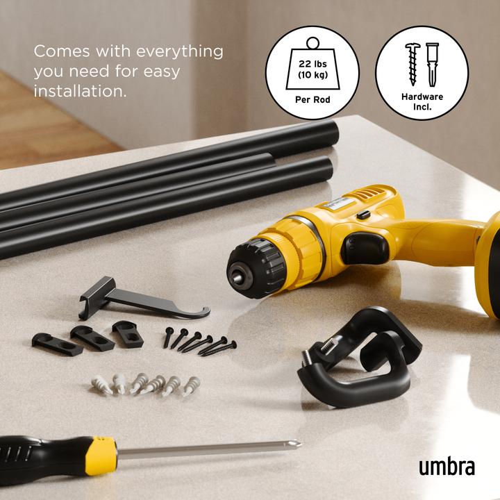 Image du produit Umbra TWILIGHT 34 ROD 167-365 NOIR