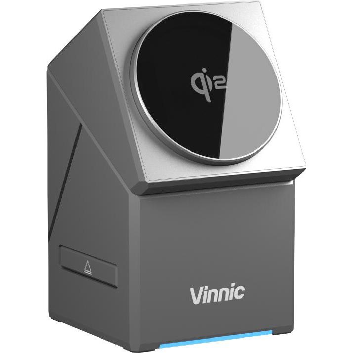 Thumbnail - Vinnic TRIVOR 2 3-in-1 Travel, Wireless Charger, Schwarz