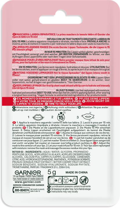 Produktbild Garnier Tissue Mask