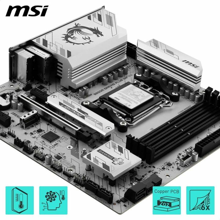 Produktbild MSI B850M Gaming Plus WIFI6E (AM5, AMD B850, mATX)