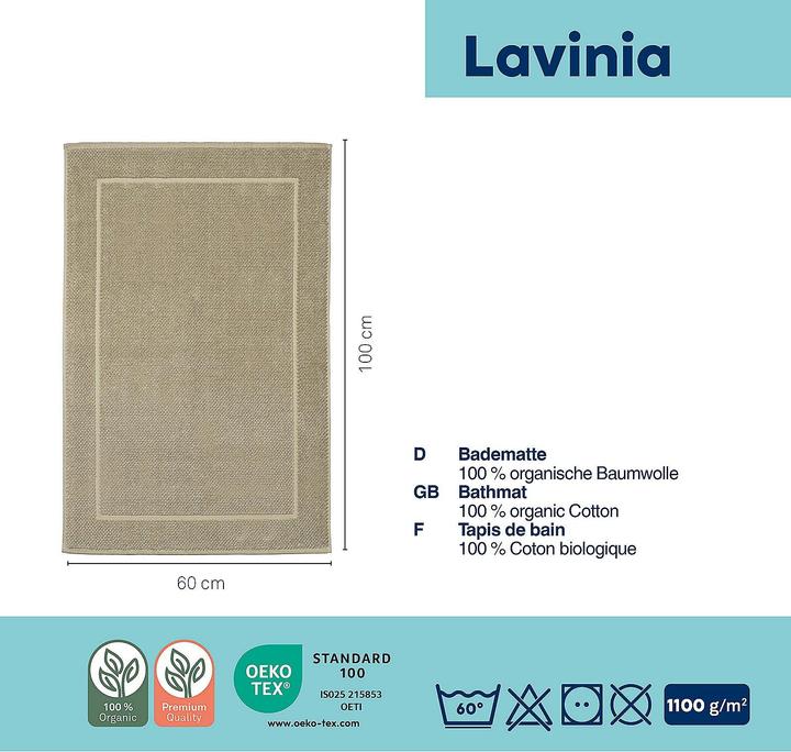 Produktbild Kela Badvorleger Lavinia beige (100 x 60 cm)