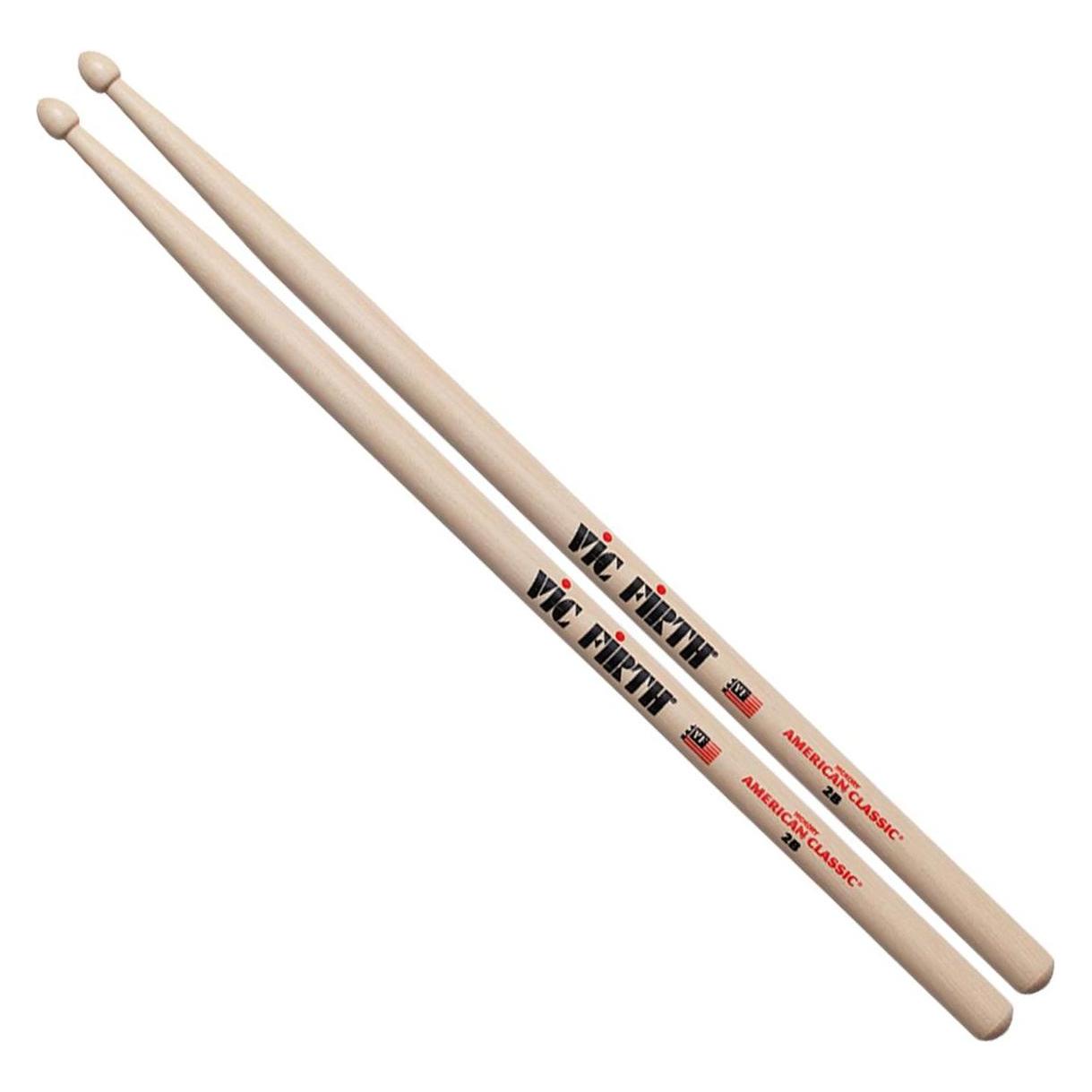 Vic Firth American Classic 2B (Batteria), Bacchette + mazze, Beige