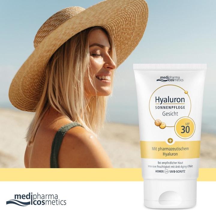 Produktbild Dr. Theiss Hyaluron Sonnenpflege Gesicht LSF 30, 50 ml CRE (Sonnencreme Gesicht, SPF 30, 50 ml)