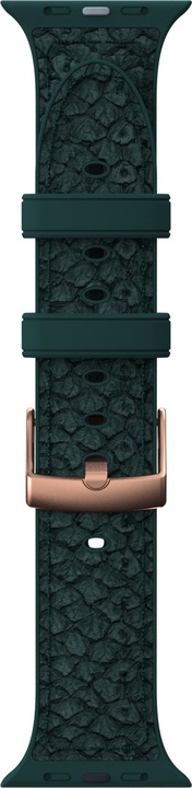 Actual product image Njord Jord Watch Strap For (44 mm, 45 mm, Vegan Leather, Salmon leather, Stainless steel fastener, Apple Watch)