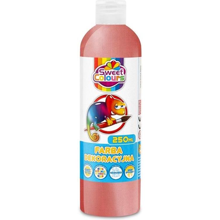 Sweet Colours, Colore + Vernice per fai da te, Dekorative metallische rote Farbe, 250 ml (250 ml)