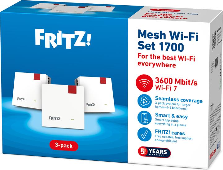 Actual product image FRITZ! E!Mesh Set 1700 3-Pack international