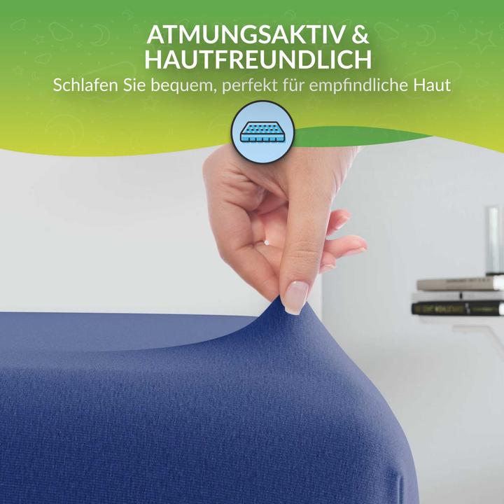 Image du produit Etérea Drap-housse en jersey microfibre (100 x 200 cm, 90 x 200 cm)