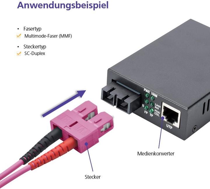 Produktbild Helos Herweck LWL Patchkabel (1 m)