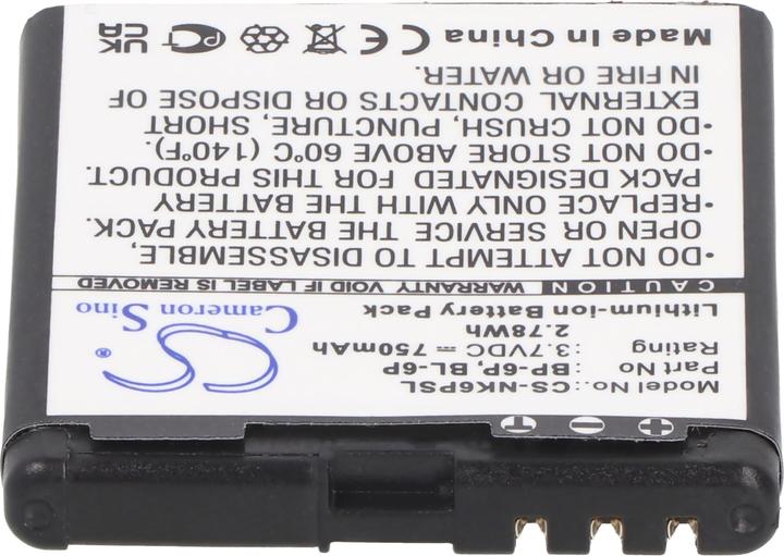 Actual product image Nokia Akku 6500 classic, BL-6P