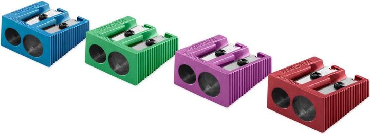 Staedtler Metallic double sharpener, made of metal, 20-piece display for normal-thickness pencils up to 8.2