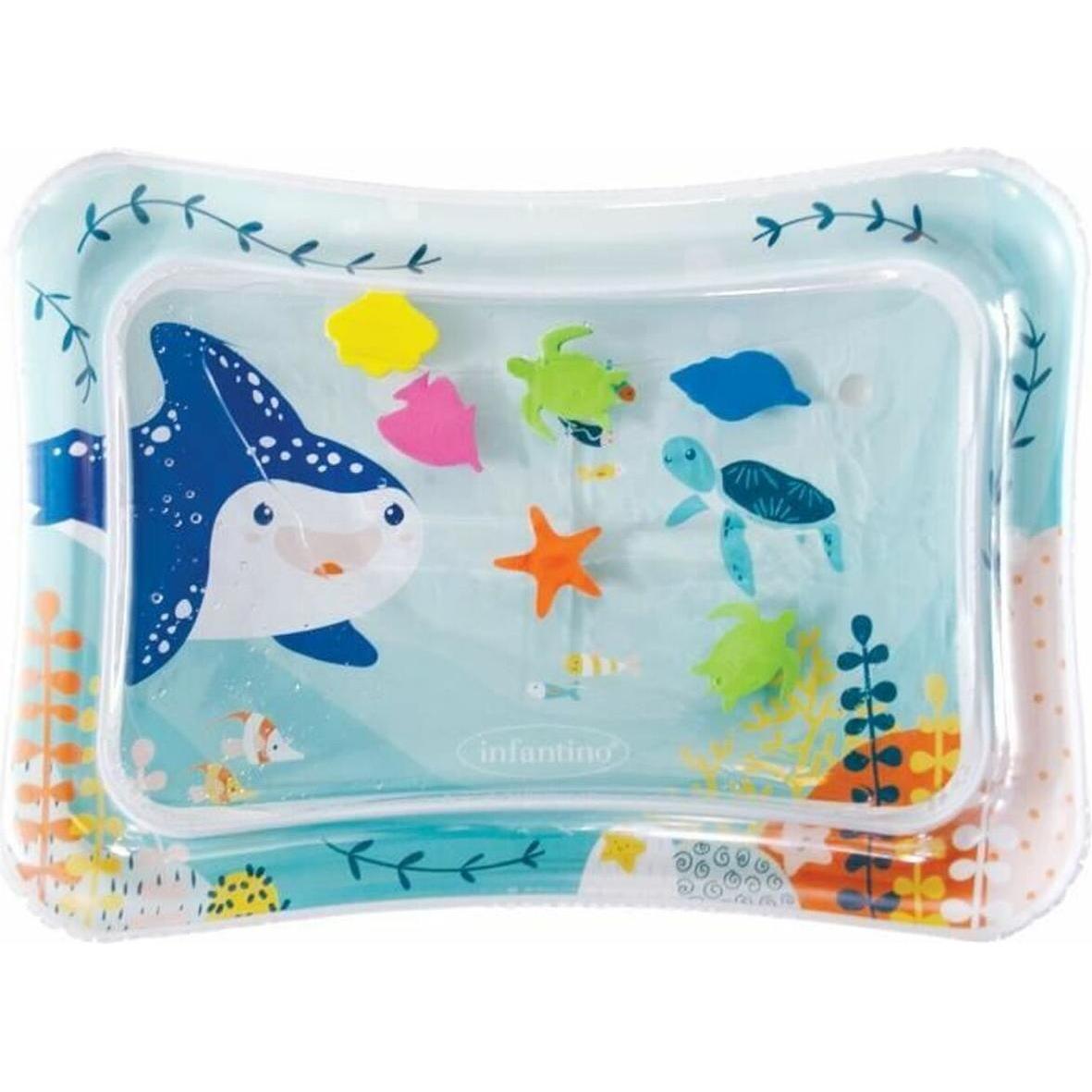 Infantino Mehrfarbig Krabbeldecke + Spielbogen, Wassermatte Ocean