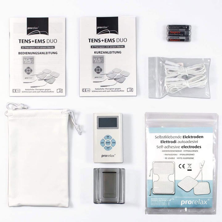 Actual product image Prorelax TENS+EMS Duo
