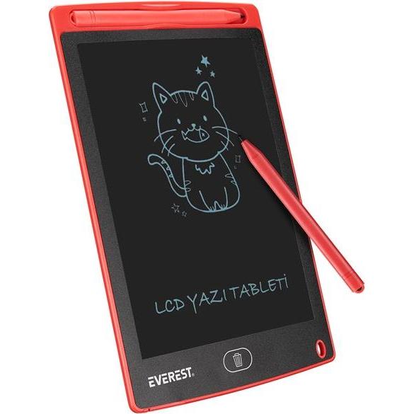 Everest Grafikus tábla - EV-DY100 Red (125x175mm, 8,5 inch, toll, LCD) (8.50"), Tavoletta grafica, Rosso