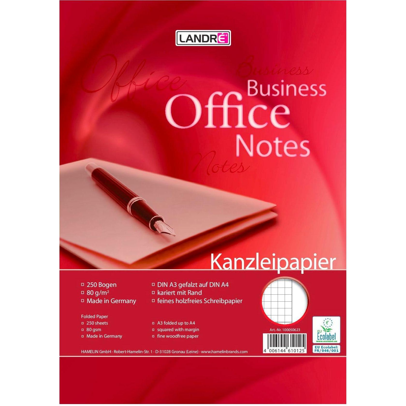 Landré, Kopierpapier, Office A3/A4 Kanzleipapier (80 g/m², A4)