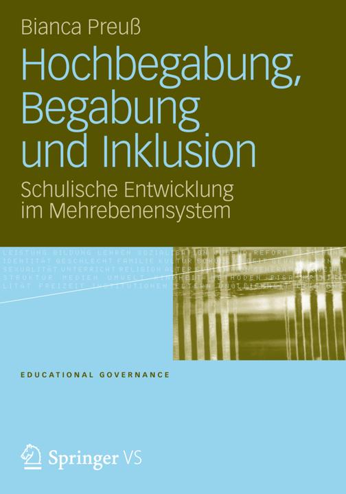 Produktbild Hochbegabung, Begabung und Inklusion (Deutsch, Bianca Elke Marie-Luise Preuss, 2012)