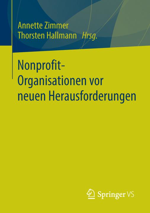 Produktbild Nonprofit-Organisationen vor neuen Herausforderungen (Deutsch, Annette Zimmer, Thorsten Hallmann, 2015)
