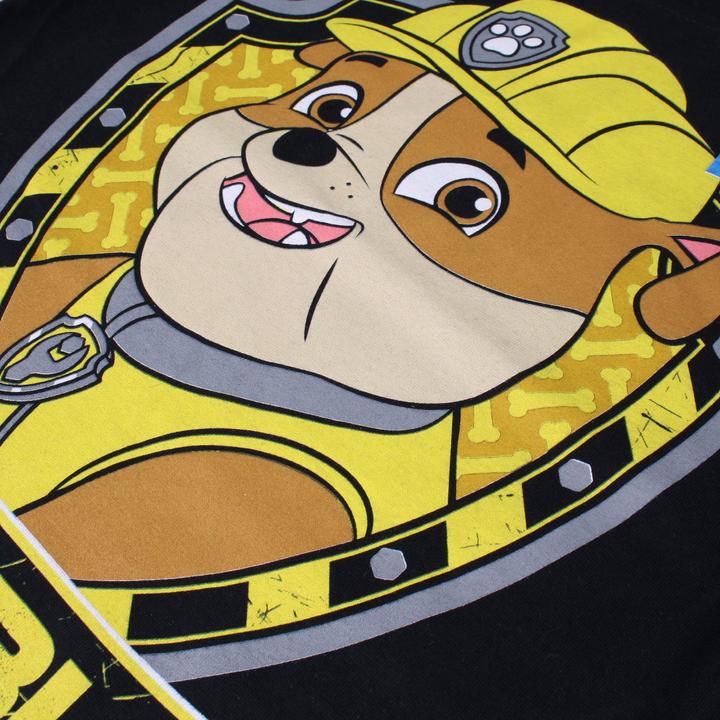 Actual product image Paw Patrol Childrens/Kids Rubble Shield Long-Sleeved T-Shirt (XS)