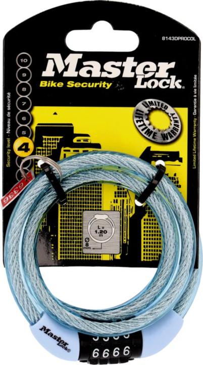 Actual product image Master Lock Spiral cable lock (120 cm)