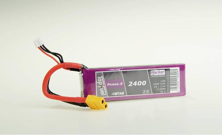 Immagine prodotto Hacker Pacchetto LiPo TF Power-X 2400-2S MTAG (7.40 V, 2400 mAh)