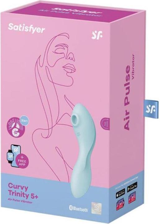 Actual product image Satisfyer Curvy Trinity 5 Plus - Blue