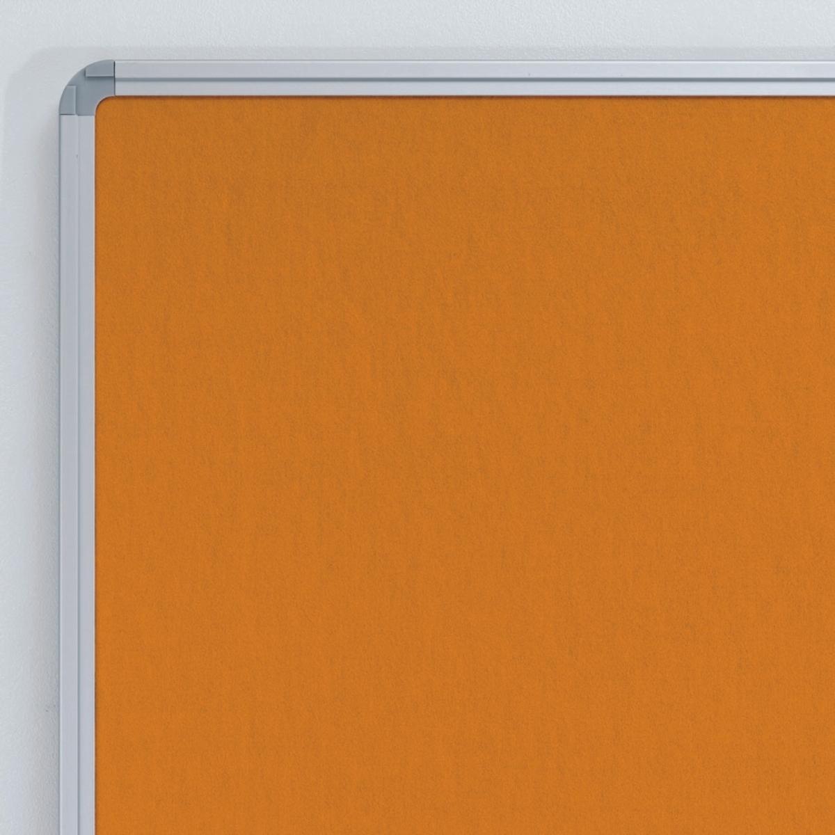 Ultradex, Pinnwand, Stellwandtafel beidseitig Filz B1500xH1200xT22mm orange (Pinnwand, 150 x 120 cm)