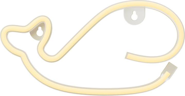 Forever Light Néon LED WHALE blanc chaud Bat + USB FLNEO9