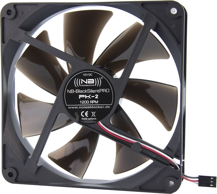 Produktbild Noiseblocker BlackSilentPro-Series PK2 (140 mm, 1 x)