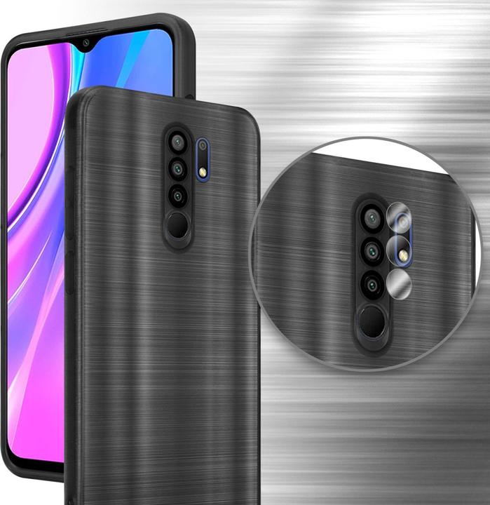 Produktbild Cadorabo Hülle für Xiaomi RedMi 9 im TPU Brushed Kameraschutz LM160 Style (Xiaomi Redmi 9)