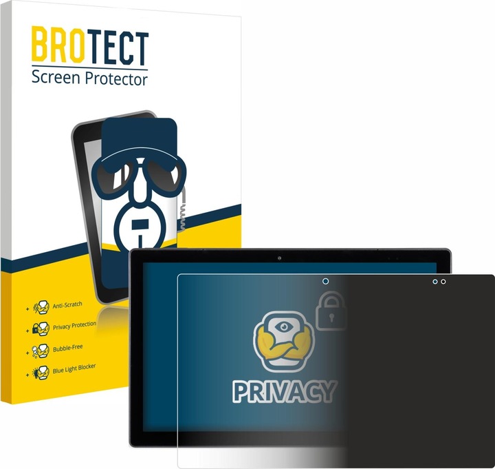 Produktbild BROTECT Sichtschutzfolie Anti-Spy Privacy Folie Blaulicht-Schutz (1 Stück, Terra Pad 1162 N4120 W11 Pro)