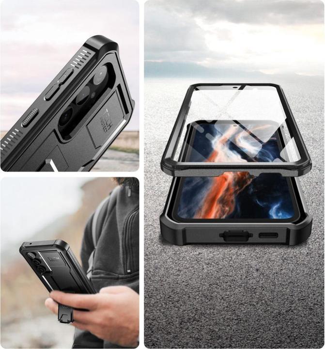 Actual product image Tech Kevlar Pro case for Samsung Galaxy S23 FE - black (Samsung Galaxy S23 FE)