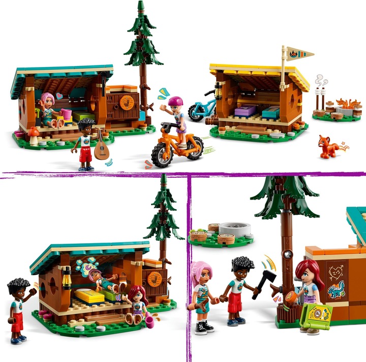 Produktbild LEGO Gemütliche Hütten im Abenteuercamp (42624, LEGO Friends)
