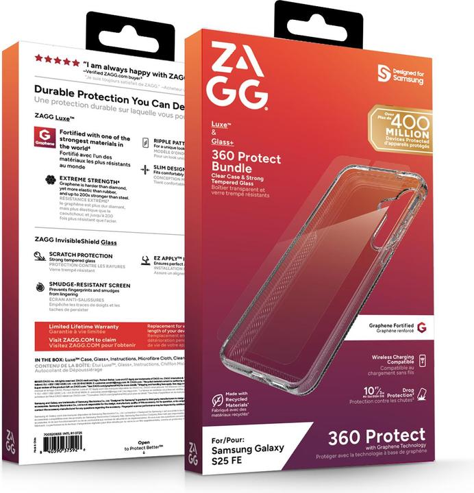 Produktbild Zagg Luxe & Glass 360 (Samsung Galaxy S25 FE)