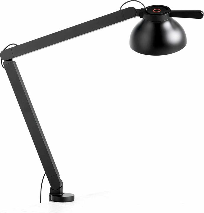 Actual product image HAY PC table lamp 2 arms w. clamp Soft Black (407 lm)