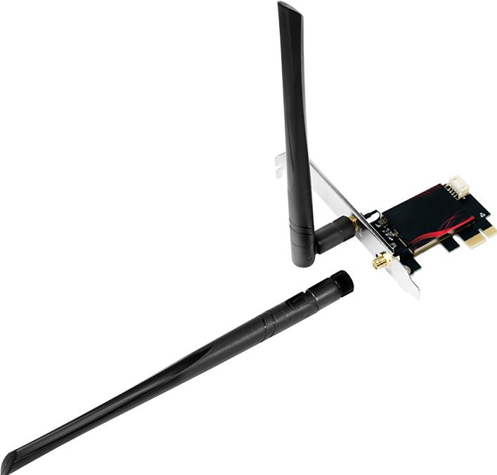 Actual product image LogiLink PCI Express card, WI-FI 6E &, BT5.0 (Mini PCI Express)