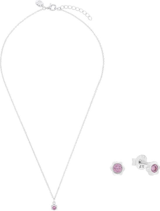 Prinzessin Lillifee Multisets für Mädchen, 925 Sterling Silber, Zirkonia synth. | Geburtsstein (Silber 925)