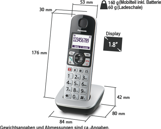 Productafbeelding Panasonic KX-TGQ500 (DE versie)