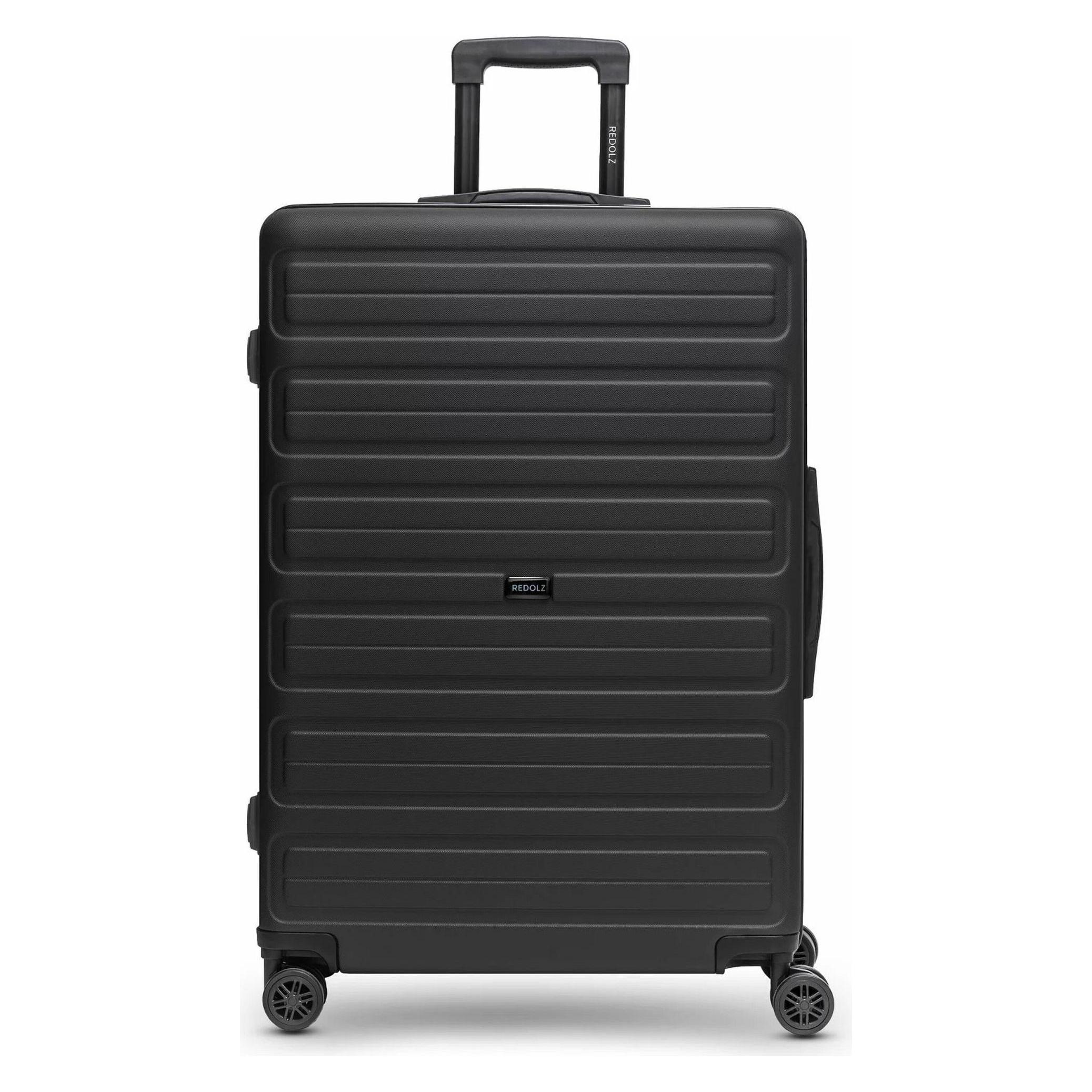 Redolz, Koffer, Essentials 08 Large 4 Rollen Trolley 75 Cm, Schwarz, (108 l)