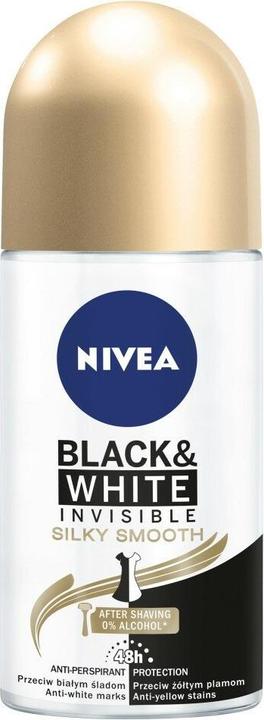 Produktbild NIVEA ack&White Invisible Silky Smooth Antiperspirant W (Roll-on, 50 ml)