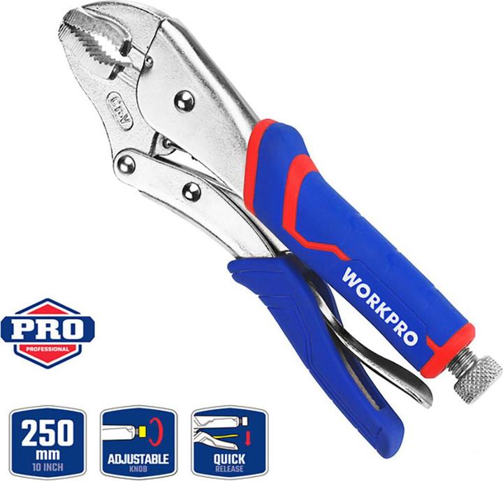 Actual product image Workpro WP231074 Grip pliers 250 mm (250 mm)