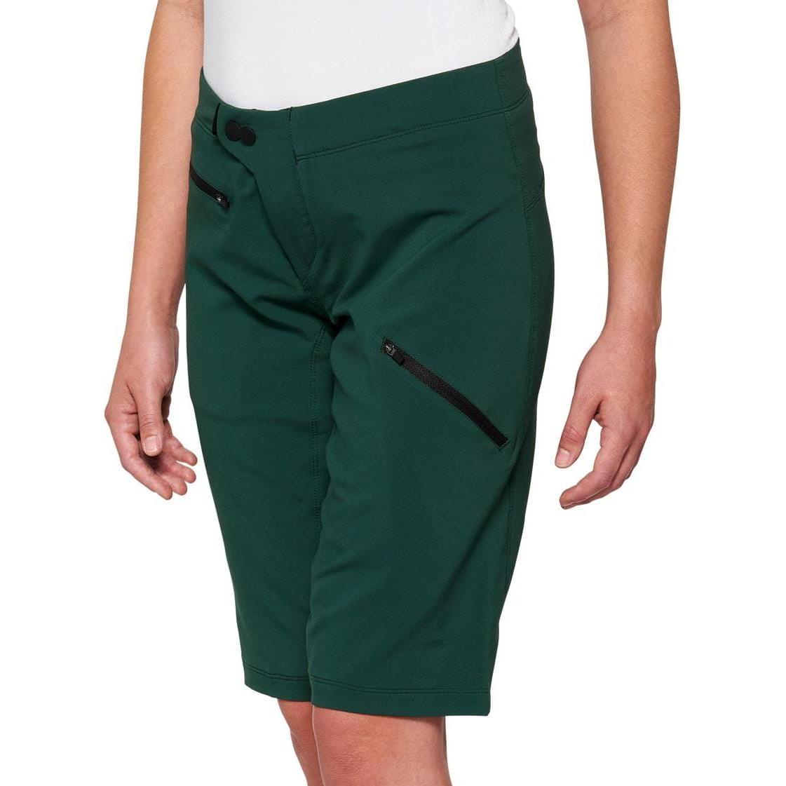 100%, Damen, Velohosen, Ridecamp Women Shorts - Forest Green (M), Grün, M