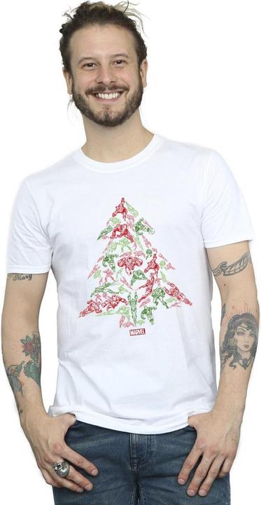 Image du produit - T-shirt AVENGERS CHRISTMAS TREE - Homme (M)
