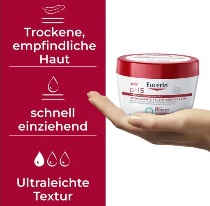 Actual product image Eucerin Light gel cream pH5 (Light Gel Cream) 350 ml (Body cream, 350 ml)